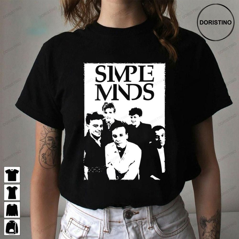 White Simple Minds Rock Trending Style